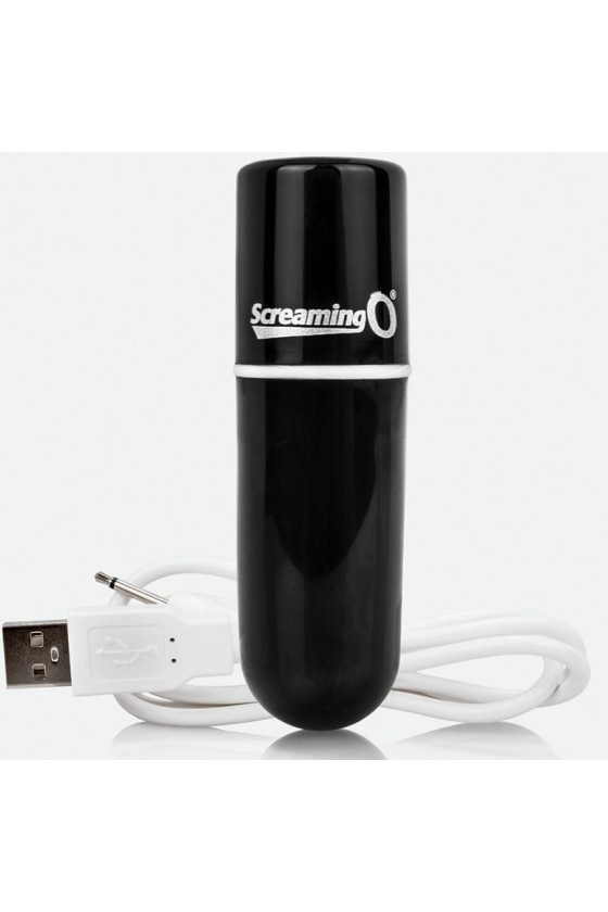 SCREAMING O - RECHARGEABLE VIBRATING BULLET VOOOM BLACK