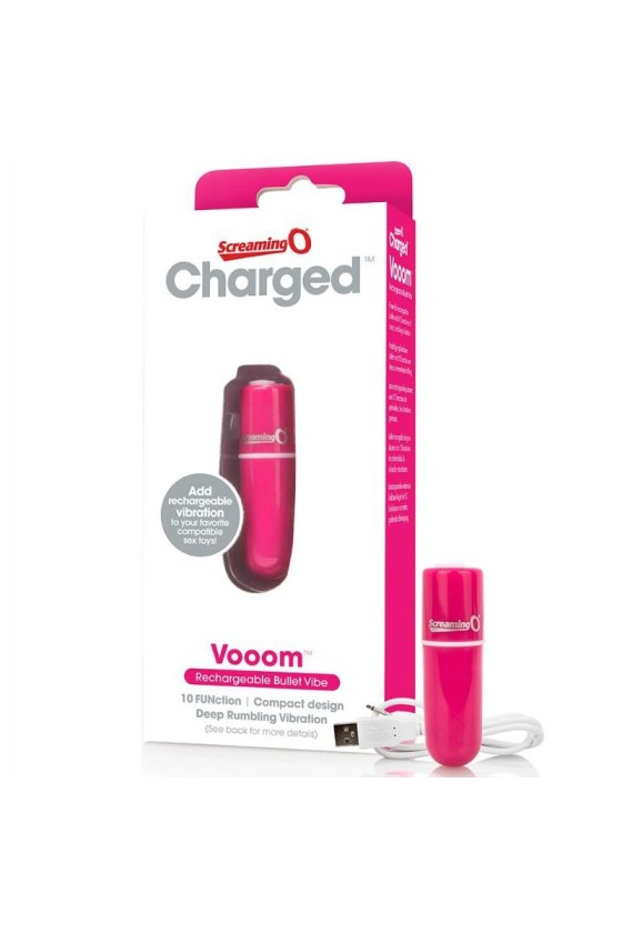 SCREAMING O - BALA VIBREURA RECHARGEABLE VOOOM ROSE