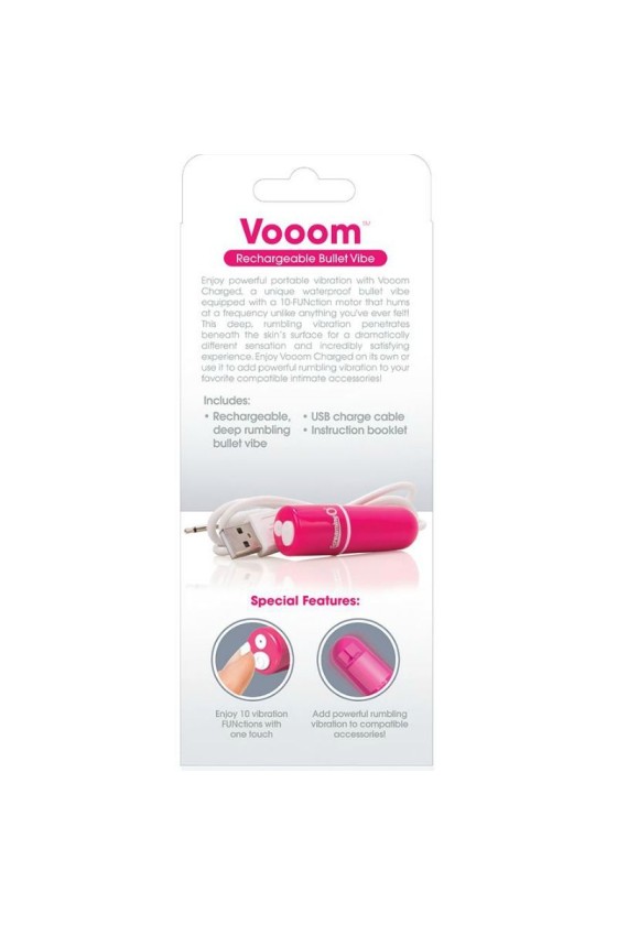 SCREAMING O - RECHARGEABLE VIBRATING BULLET VOOOM PINK