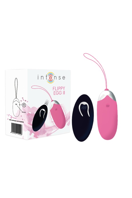 INTENSE - OEUF VIBRANT FLIPPY II AVEC TÉLÉCOMMANDE ROSE