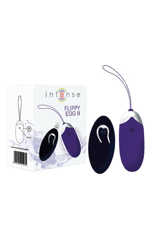 INTENSE - OVO VIBRATÓRIO FLIPPY II COM CONTROLE REMOTO ROXO