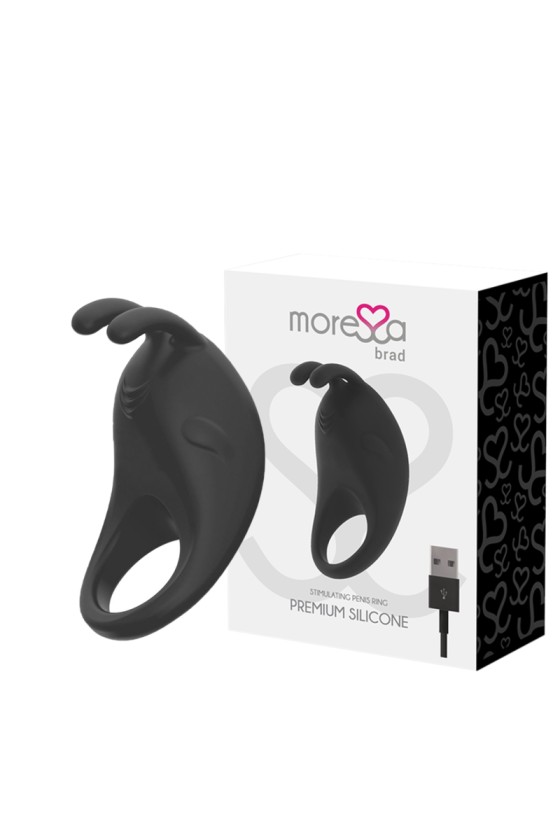 MORESSA - BRAD PREMIUM SILICONE RECARREGÁVEL PRETO