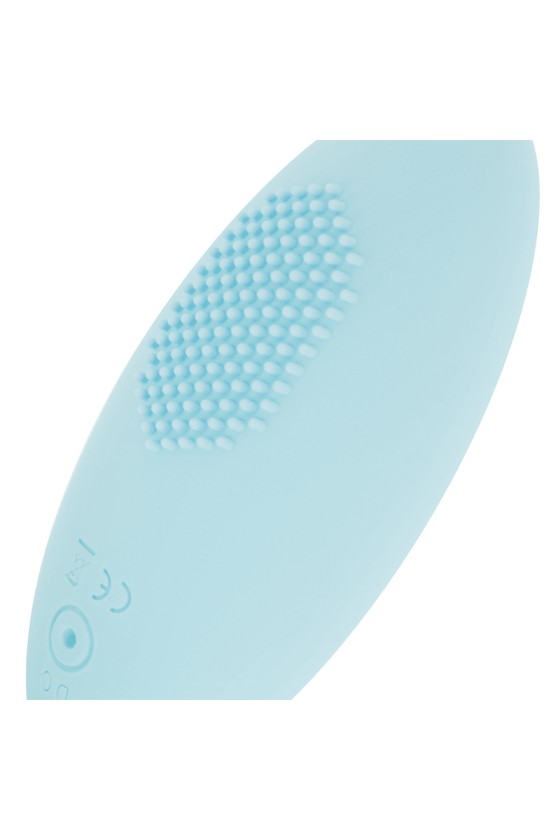 OHMAMA - TEXTURED VIBRATING EGG 10 MODES BLUE