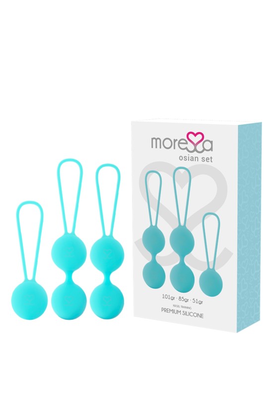 MORESSA - SET OSIAN PREMIUM IN SILICONE TURCHESE