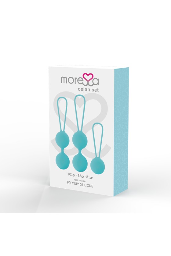 MORESSA - SET OSIAN PREMIUM IN SILICONE TURCHESE