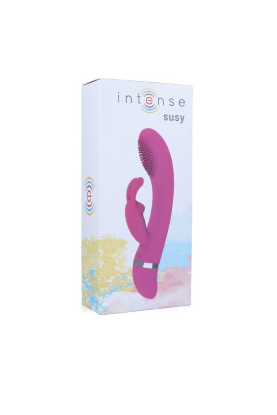 INTENSE - SUSY OSZILLIERENDER VIBRATOR AUS SILIKON KANINCHEN ROSA