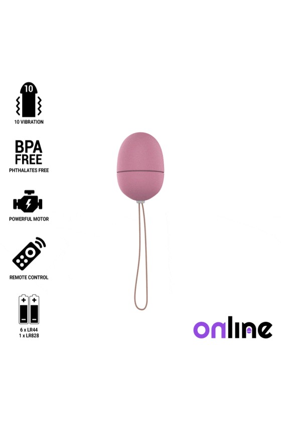 ONLINE - OEUF VIBRANT TÉLÉCOMMANDE S ROSE