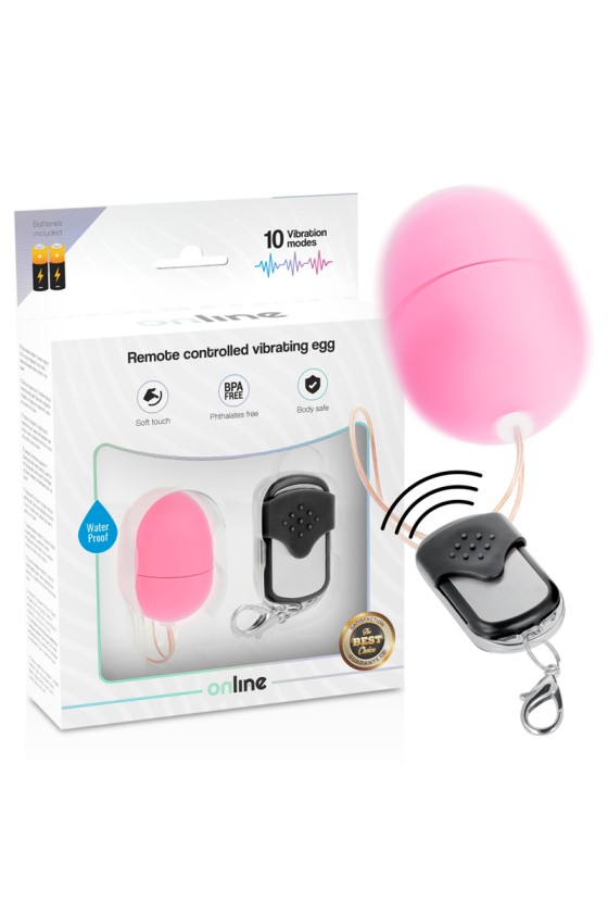 ONLINE - HUEVO VIBRADOR MANDO A DISTANCIA S ROSA