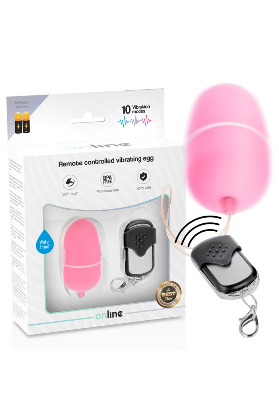 ONLINE - HUEVO VIBRADOR MANDO A DISTANCIA M ROSA