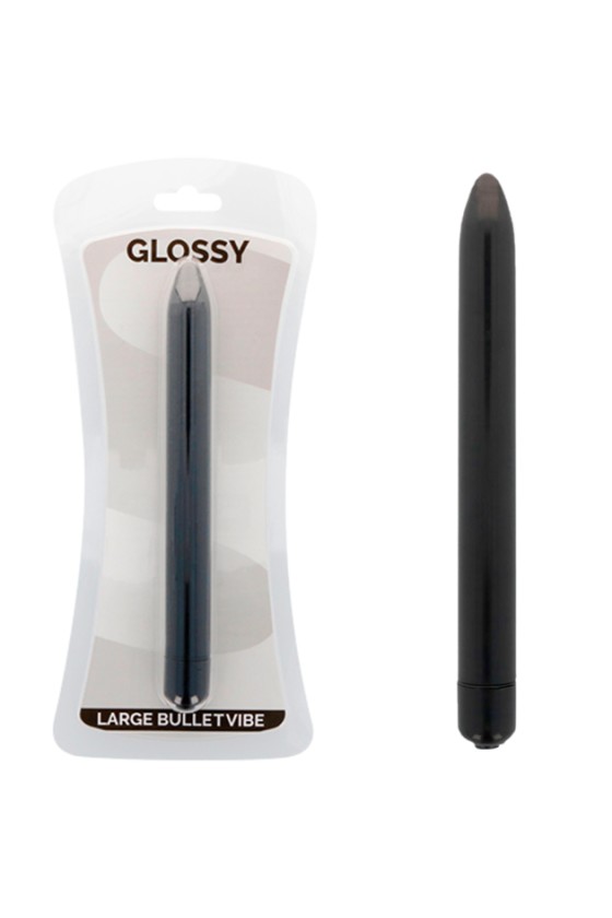 GLOSSY - SLIM VIBRATOR BLACK