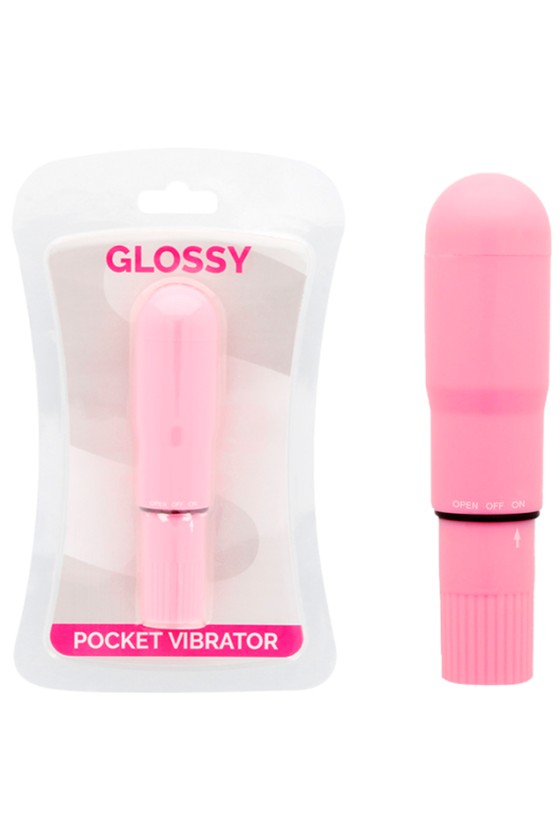 GLOSSY - POCKET VIBRATOR PINK