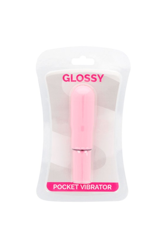 GLOSSY - POCKET VIBRATOR PINK