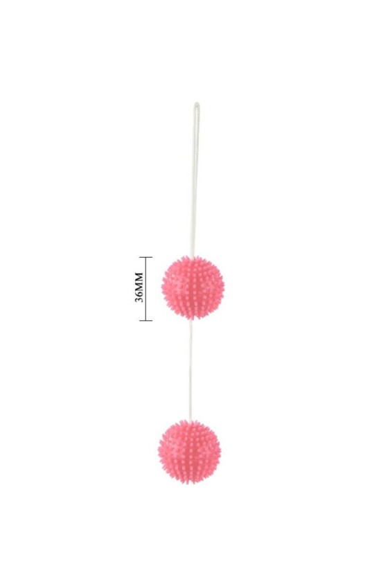 BAILE - A DEEPLY PLEASURE PINK TEXTURED BALLS 3.6 CM