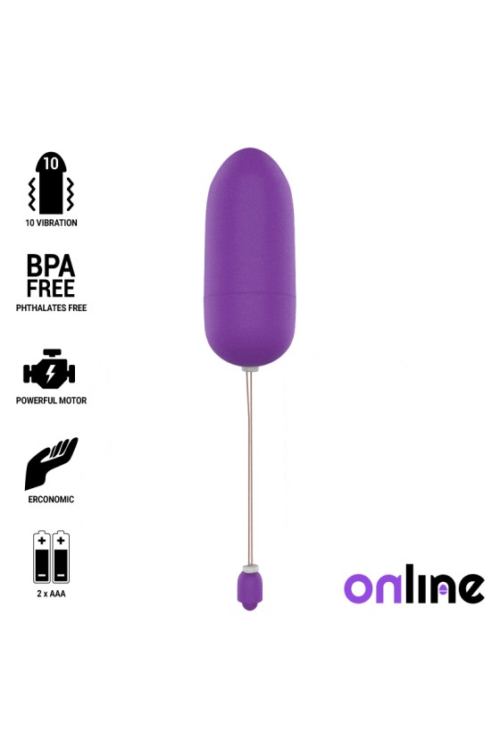 ONLINE - OVO VIBRANTE IMPERMEÁVEL ROXO