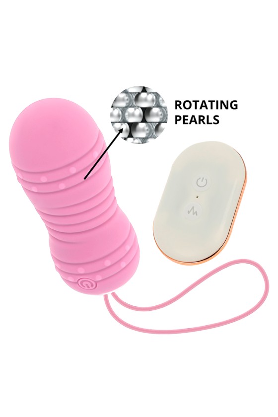 OHMAMA - REMOTE CONTROL EGG 7 MODES ROTATION PINK