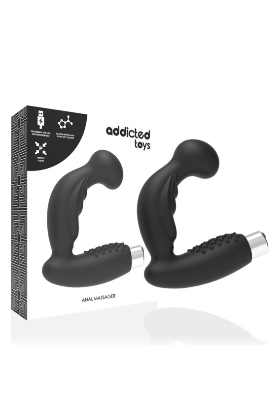 ADDICTED TOYS - VIBRADOR PROSTATICO RECARGABLE MODELO 3 - NEGRO