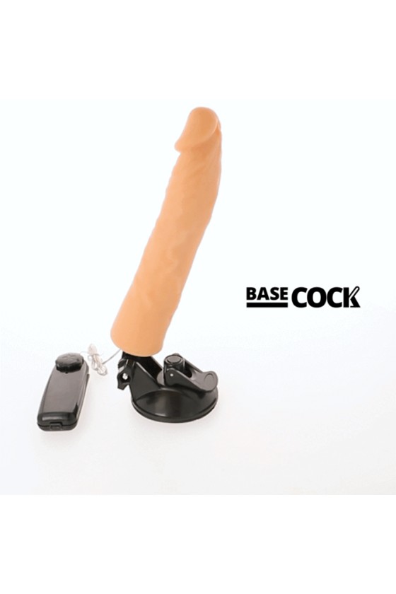 BASECOCK - 逼真振动器遥控肉身 21 厘米