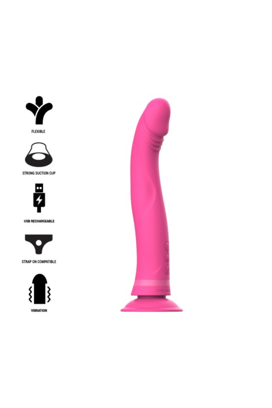 INTENSE - GODE VIBRATEUR EN SILICONE ROSE MICHELANGELO