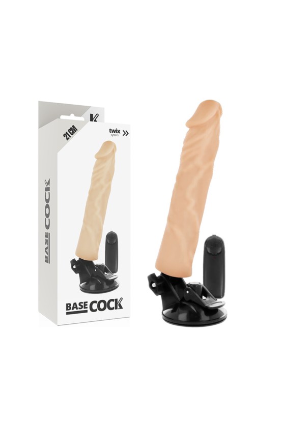 BASECOCK - 逼真振动器遥控肉身 21 厘米