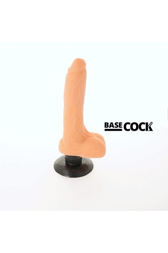 BASECOCK - 逼真振动器 2-1 肉 18.5 厘米