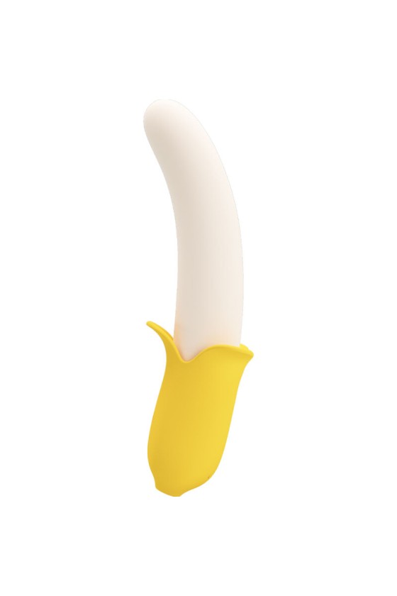 PRETTY LOVE - BANANA GEEK SUPER POWER 7 VIBRAZIONI SU E GIÙ SILICONE NERO