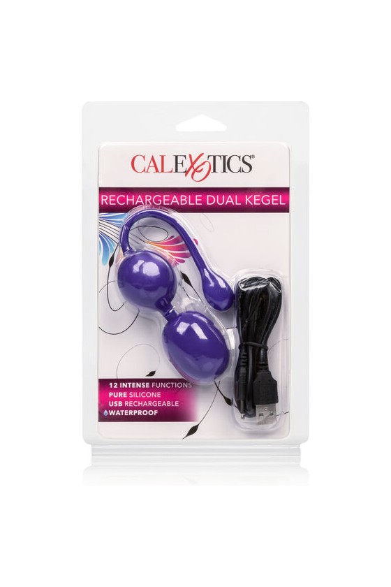 CALIFORNIA EXOTICS - KEGEL DUAL RECARGABLE PÚRPURA