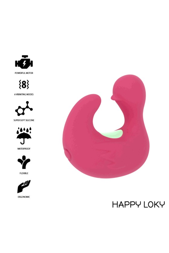 HAPPY LOKY - DUCKYMANIA DOIGT STIMULATEUR EN SILICONE RECHARGEABLE