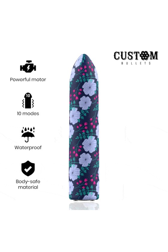 CUSTOM BULLETS - PERSONNALISÉS RECHARGEABLE PRINTEMPS 10 INTENSITIES