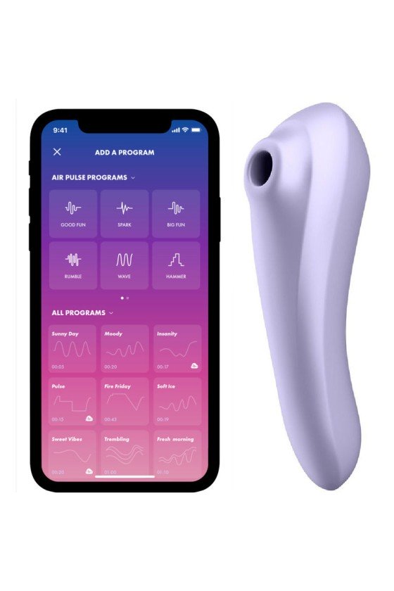 SATISFYER – DUAL PLEASURE AIR PULSE VIBRATOR MAUVE