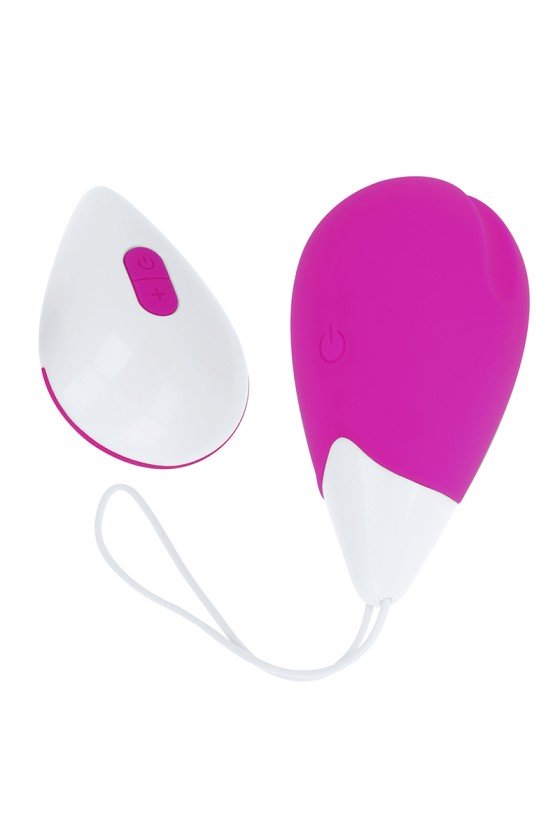 OHMAMA - TEXTURED VIBRATING EGG 10 MODES PURPLE AND WHITE