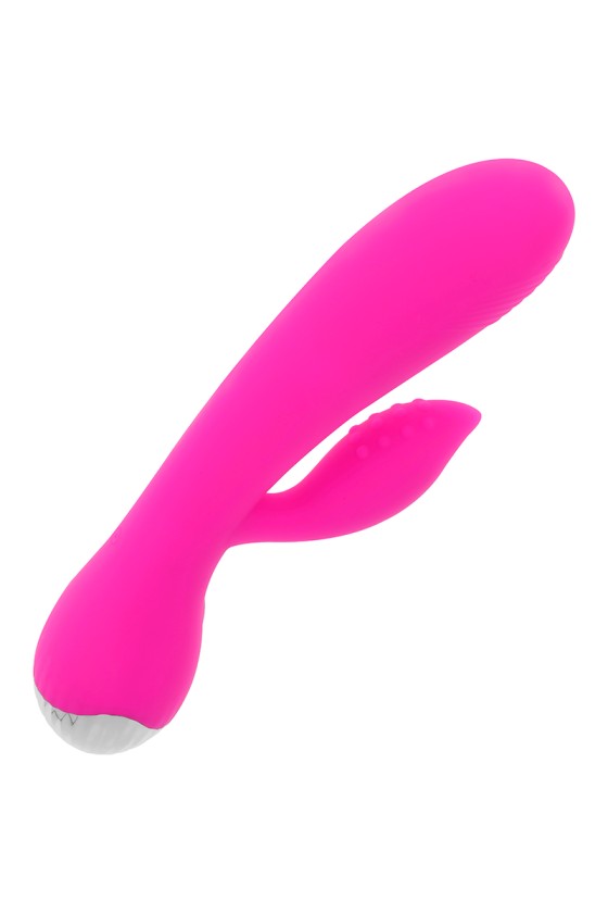 OHMAMA - VIBRATEUR RECHARGEABLE AVEC LAPIN 10 MODES DE VIBRATION 19 CM