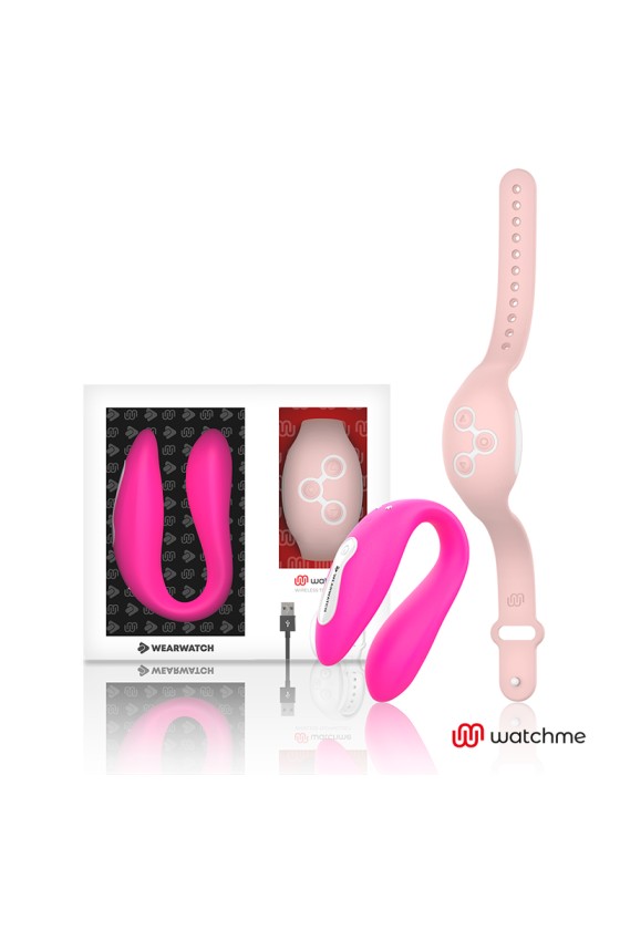 WEARWATCH - VIBRATEUR WATCHME DOUBLE TECHNOLOGIE FUCHSIA / ROSE