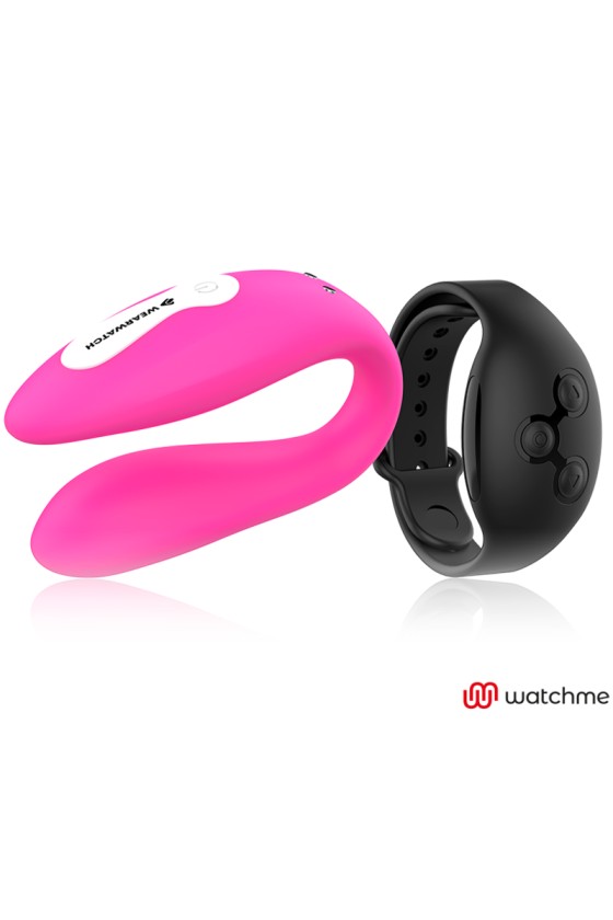 WEARWATCH - VIBRATEUR DOUBLE TECHNOLOGIE WATCHME FUCHSIA/AZABACHE