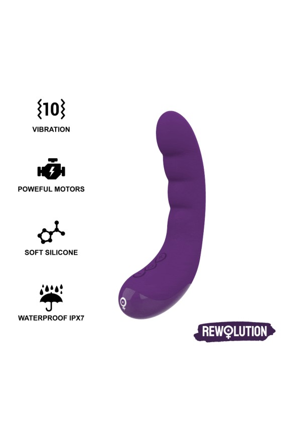 REWOLUTION - VIBRADOR FLEXÍVEL RECARREGÁVEL REWOCURVY