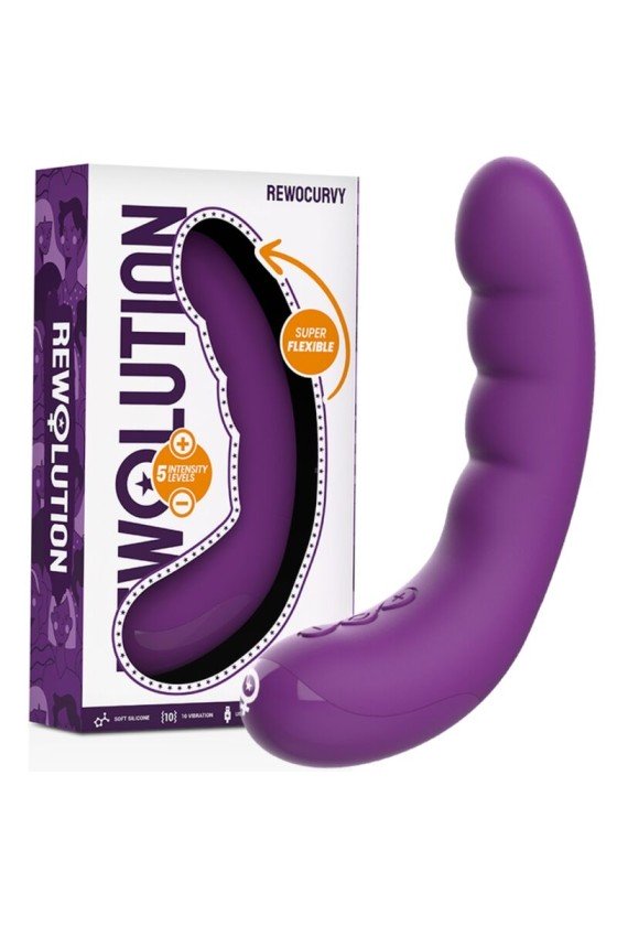 REWOLUTION - VIBRADOR FLEXÍVEL RECARREGÁVEL REWOCURVY