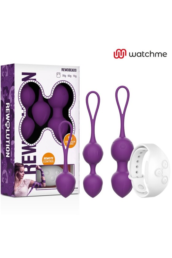 REWOLUTION - REWOBEADS VIBRATING BALLS REMOTE CONTROL WITH WATCHME TECHNOLOGY