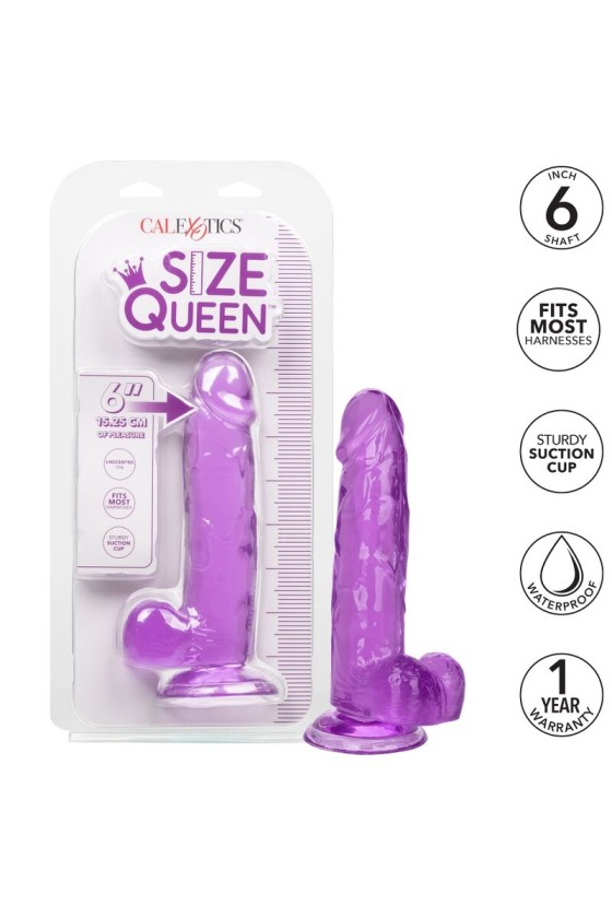 CALIFORNIA EXOTICS - SIZE QUEEN DILDO PURPLE 15.3 CM