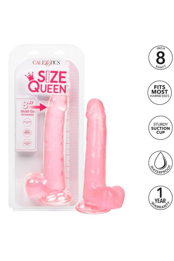 CALIFORNIA EXOTICS - DILDO REGINA TAGLIA ROSA 20.3 CM