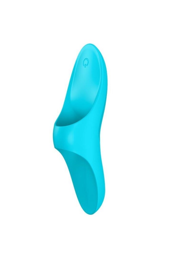 SATISFYER - TEASER DEDO VIBRADOR LUZ AZUL