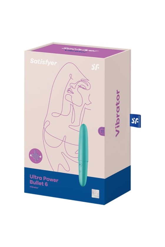 SATISFYER - BULLET ULTRA PUISSANT 6 TURQUOISE