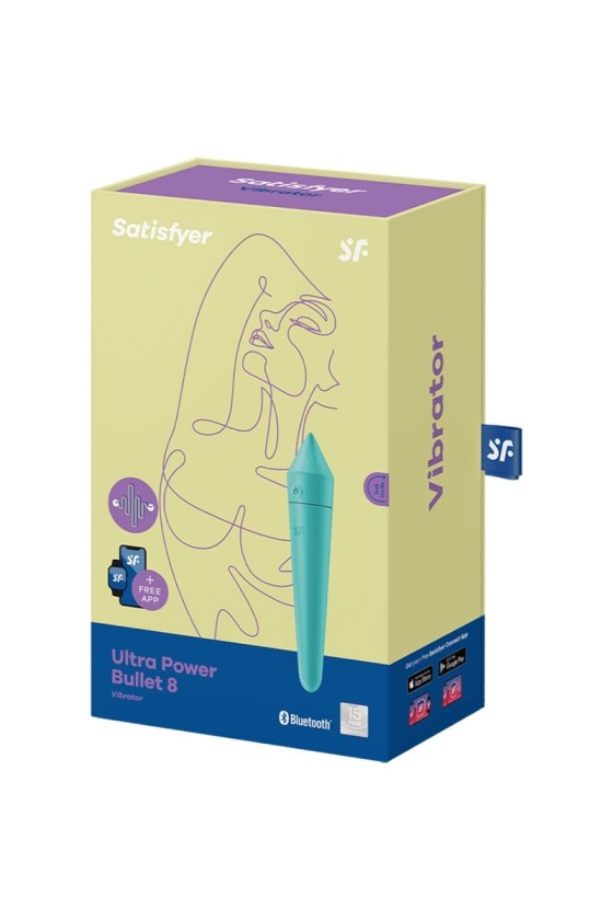 SATISFYER - BULLET ULTRA PUISSANT 8 TURQUOISE