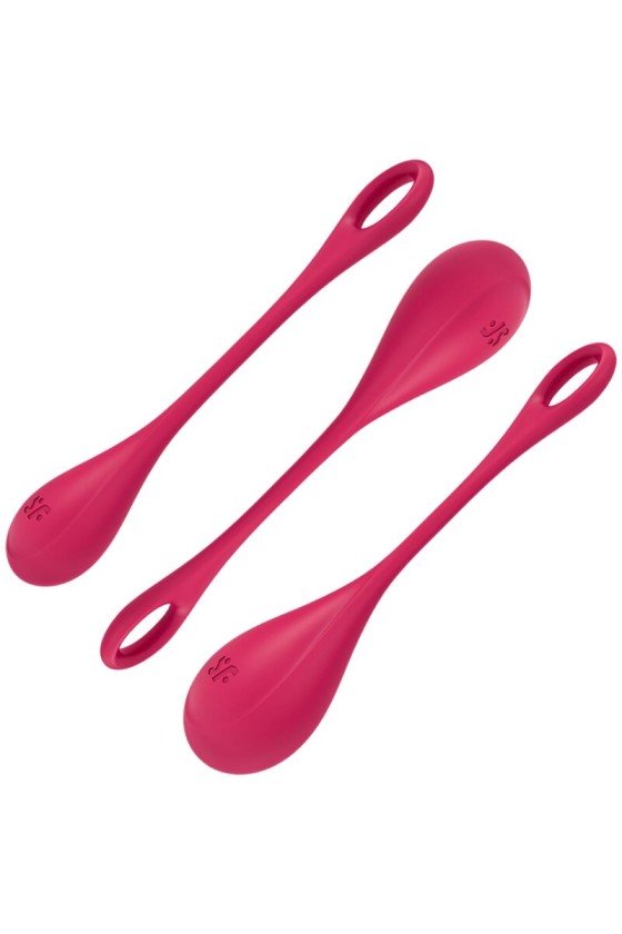 SATISFYER - SET DA ALLENAMENTO YONI POWER 1 ROSSO