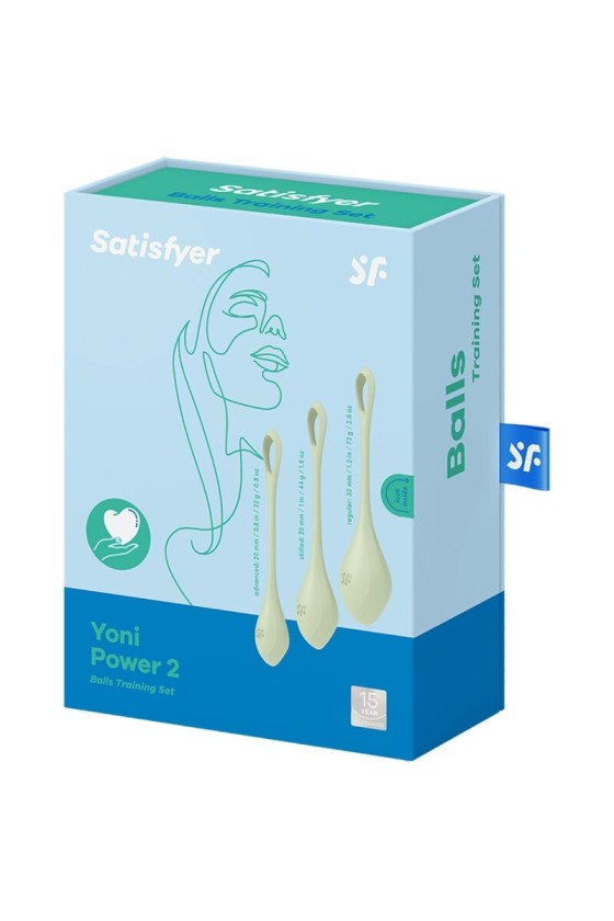 SATISFYER - SET DA ALLENAMENTO YONI POWER 2 VERDE