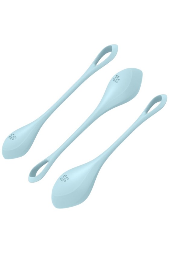 SATISFYER - SET DE ENTRENAMIENTO YONI POWER 2 AZUL