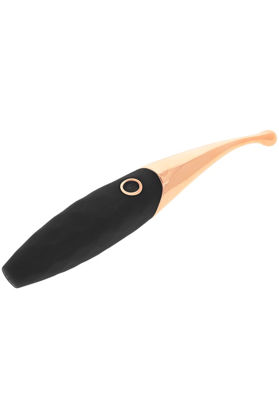 OHMAMA - RECHARGEABLE CLITORIS STIMULATOR 36 MODES BLACK-PINKGOLD