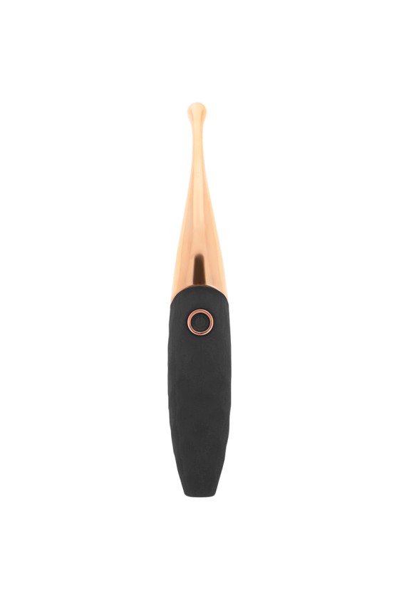 OHMAMA - RECHARGEABLE CLITORIS STIMULATOR 36 MODES BLACK-PINKGOLD