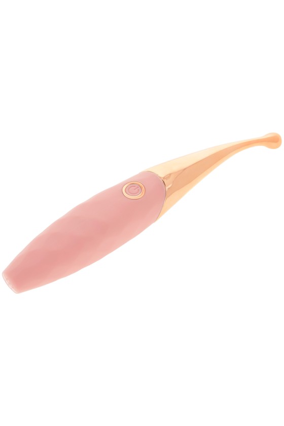 OHMAMA - STIMOLATORE CLITORIDE RICARICABILE 36 MODALITÀ ROSA-ORO ROSA