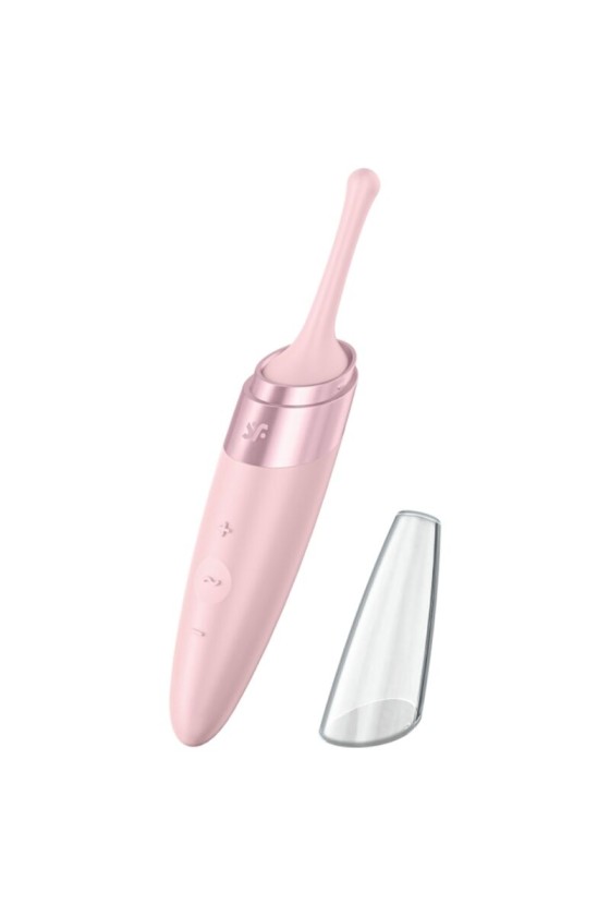 SATISFYER - VIBRATEUR  POINTE DE CLIT TWIRLING DELIGHT ROSE