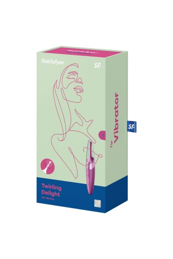 SATISFYER - TWIRLING DELIGHT CLIT TIP VIBRATOR LILA