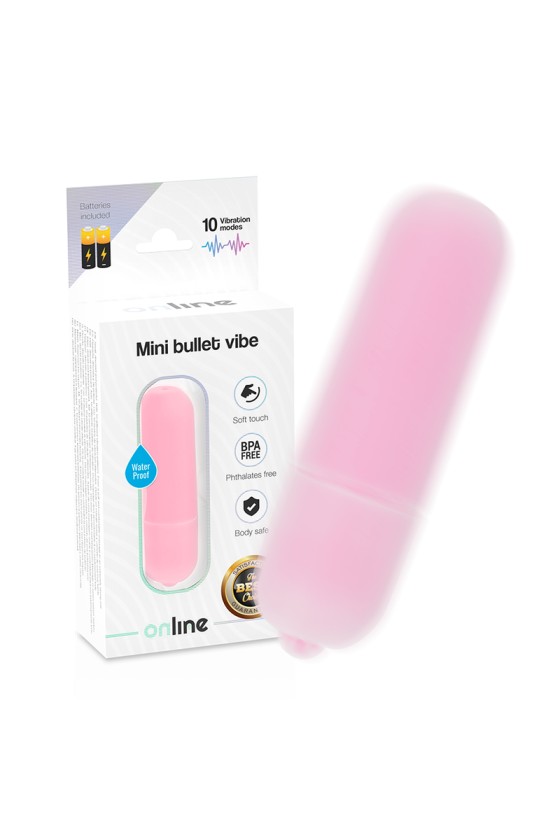 ONLINE - VIBRADOR MINI BULLET ROSA